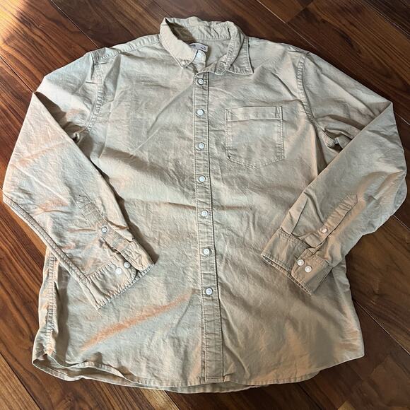 Sonoma Other - Sonoma Men's Button Down Shirt Beige Khaki Cotton Size XL